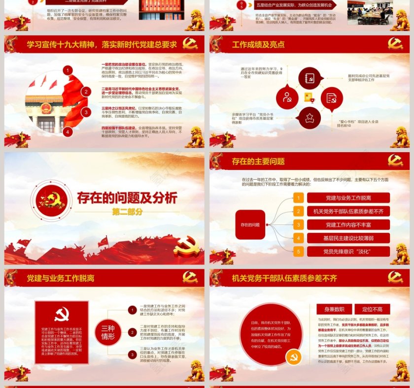 党政年终述职述责汇报党政工作总结PPT第4张