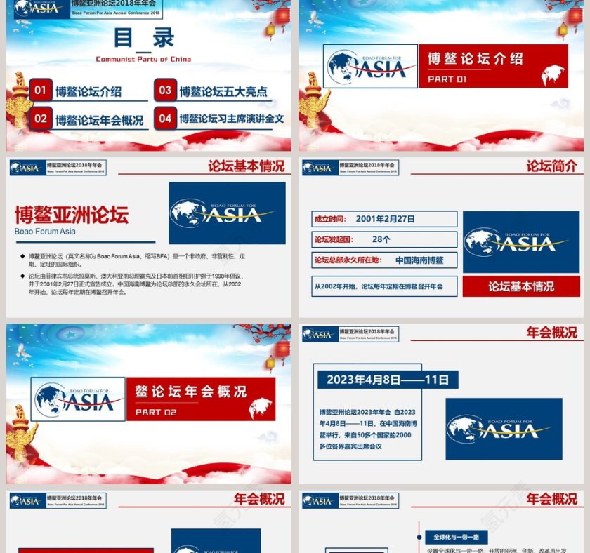 开放创新的亚洲繁荣发展的世界博鳌亚洲论坛年会PPT第2张