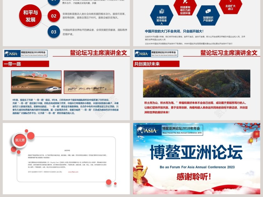开放创新的亚洲繁荣发展的世界博鳌亚洲论坛年会PPT第6张