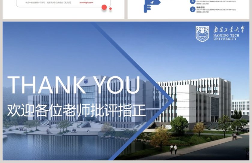 2019南京工业大学毕业答辩模板第4张