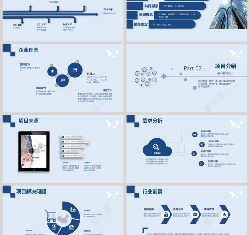 创业商业融资计划书PPT模板第3张