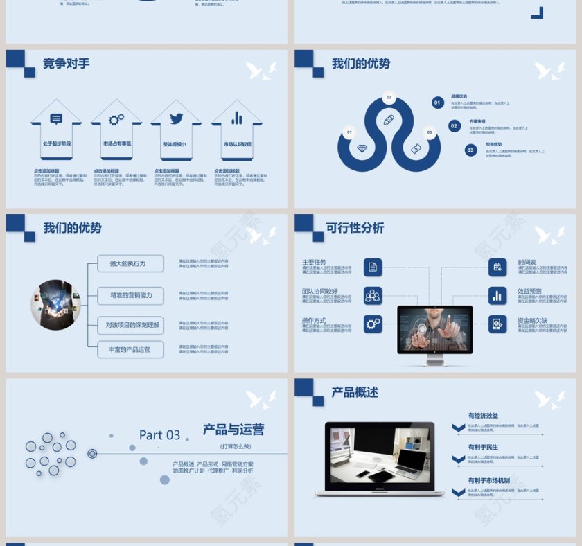 创业商业融资计划书PPT模板第4张