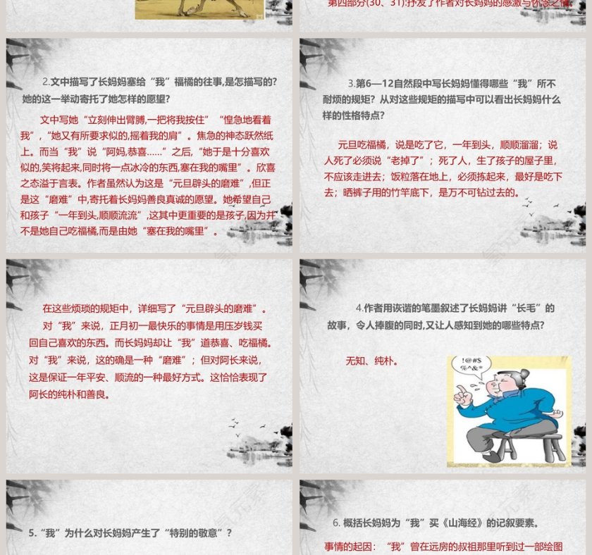 课文解析阿长与山海经语文课件PPT第4张