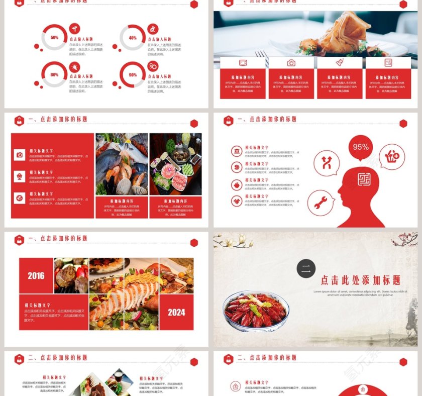 美食餐饮行业PPT第2张