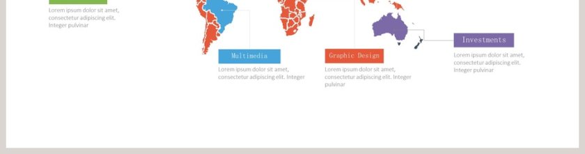 矢量可编辑世界地图PPT素材第2张