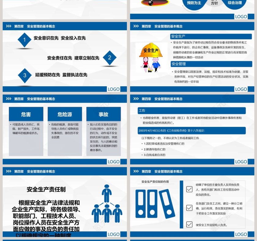 企业安全生产管理培训PPT模板安全生产PPT第4张