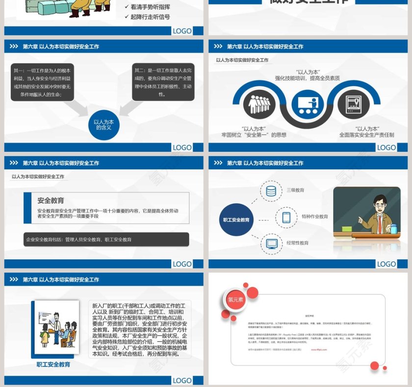 企业安全生产管理培训PPT模板安全生产PPT第7张