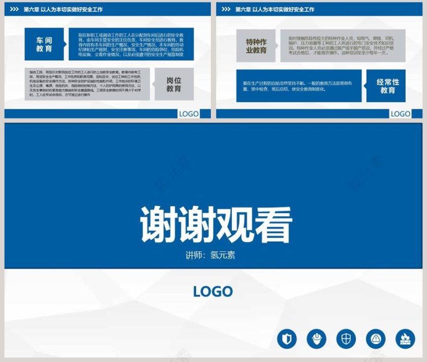 企业安全生产管理培训PPT模板安全生产PPT第8张