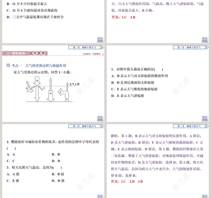 第二节大气受热过程教学ppt课件第11张