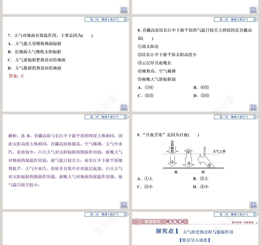 第二节大气受热过程教学ppt课件第4张