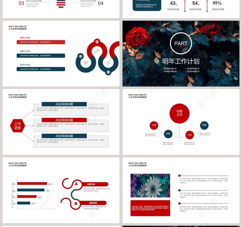 商务计划书年终总结PPT模板第4张
