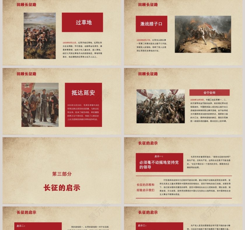 长征胜利纪念长征精神PPT第5张