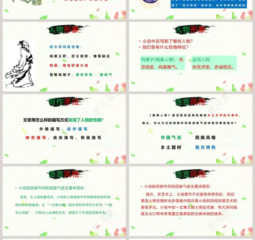 部编版九年级语文下册蒲柳人家语文课件PPT第4张