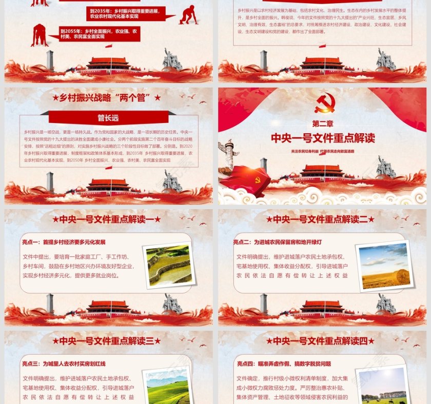 2019中央一号文件解读学习党课课件第3张