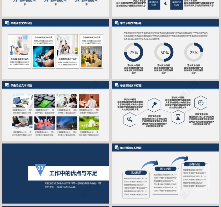 年度工作汇报工作总结PPT模板第4张