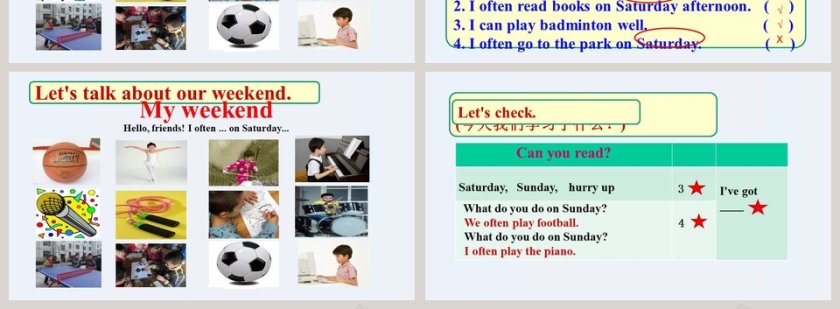 Unit 3   Days of the week-What do you do on Saturday教学ppt课件第4张