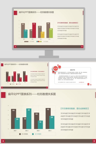 漂亮动态效果PPT柱形图