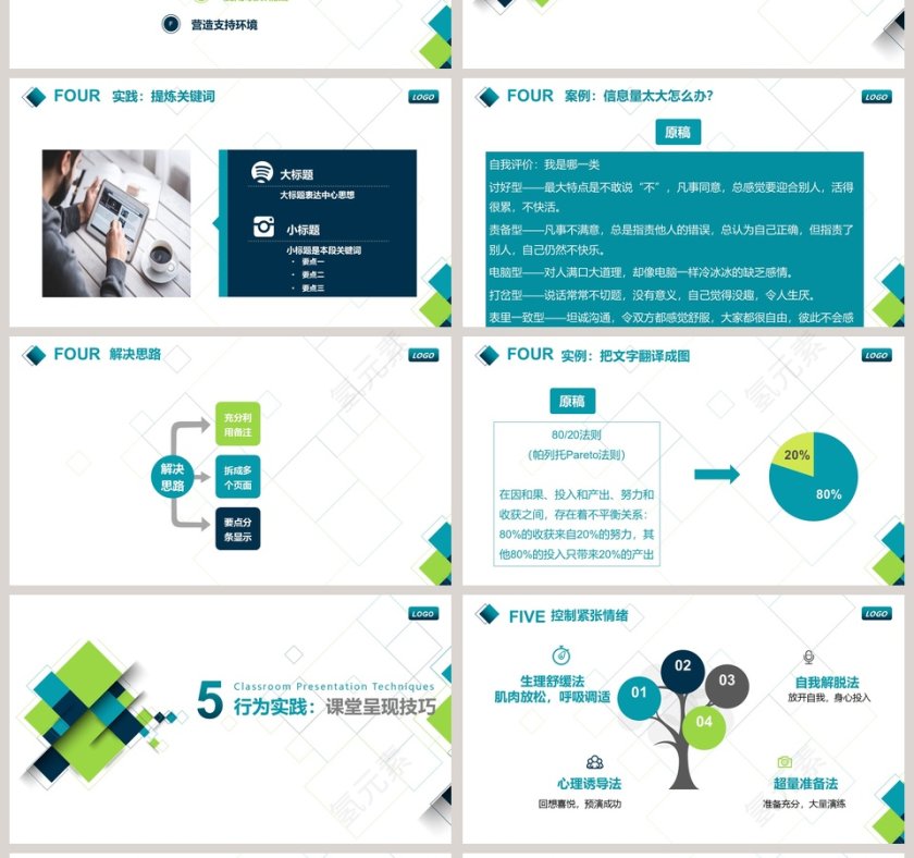 扁平化风格内训师培训PPT模版第4张