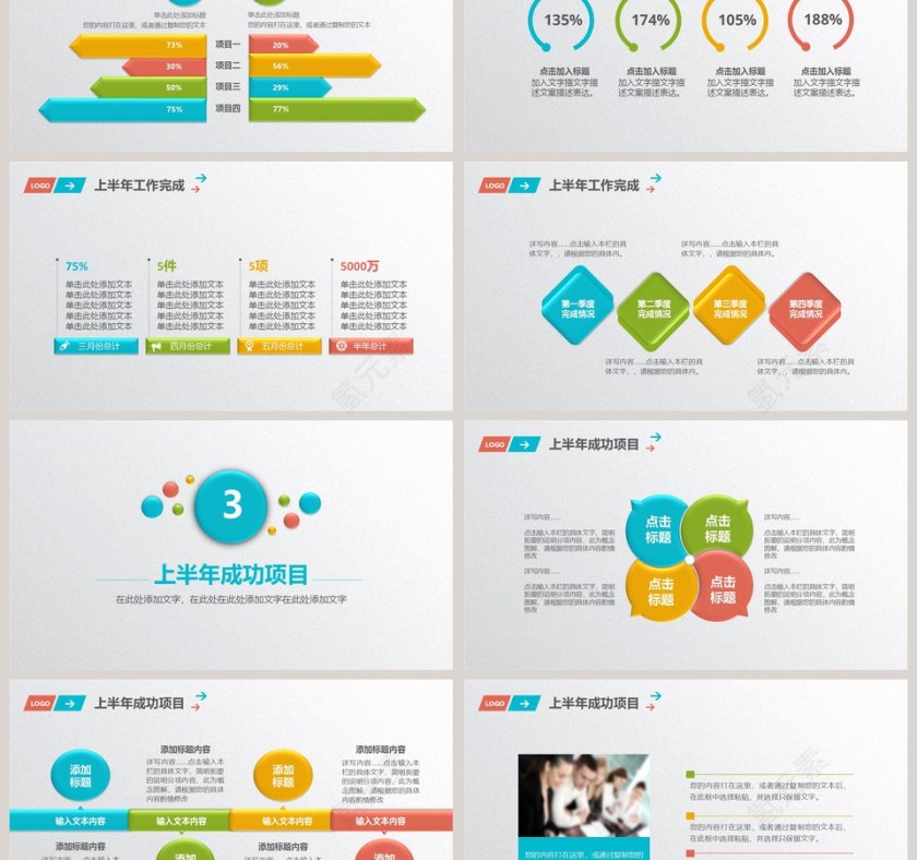 企业上半年工作总结汇报PPT   第3张