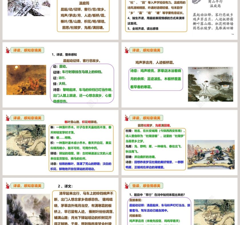 部编版九年级语文上册商山早行语文课件PPT第3张