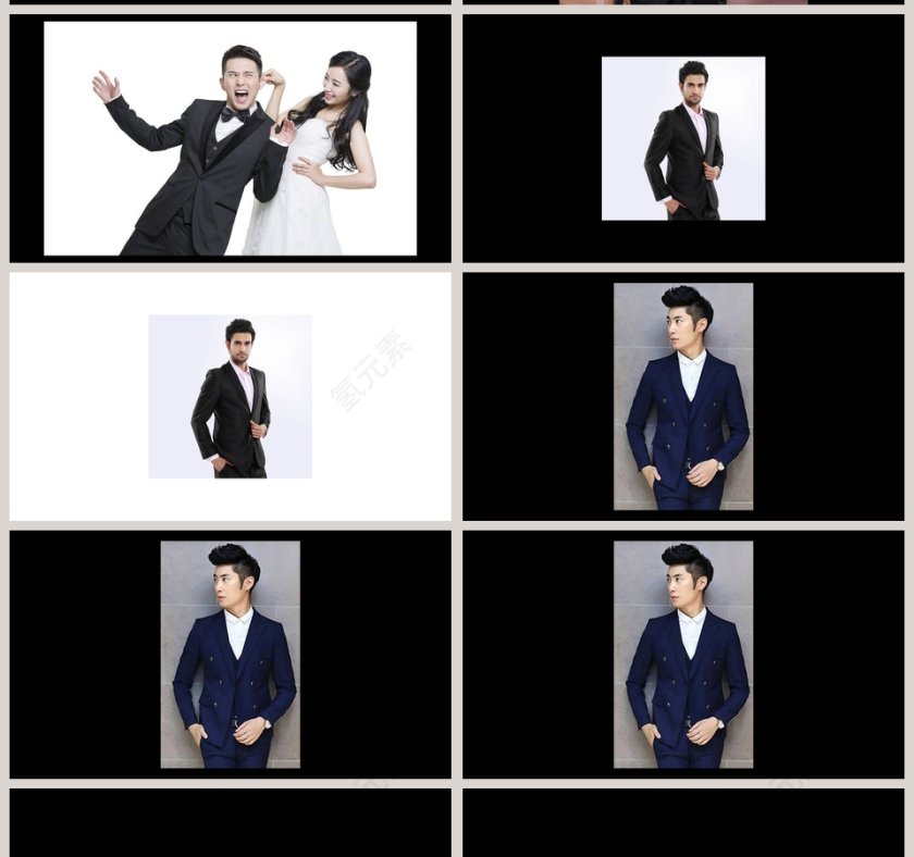 简约浪漫婚礼婚礼快闪PPT模板第11张