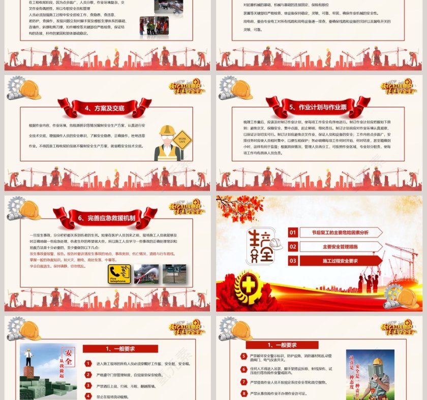 节后复工安全培训PPT模板第3张