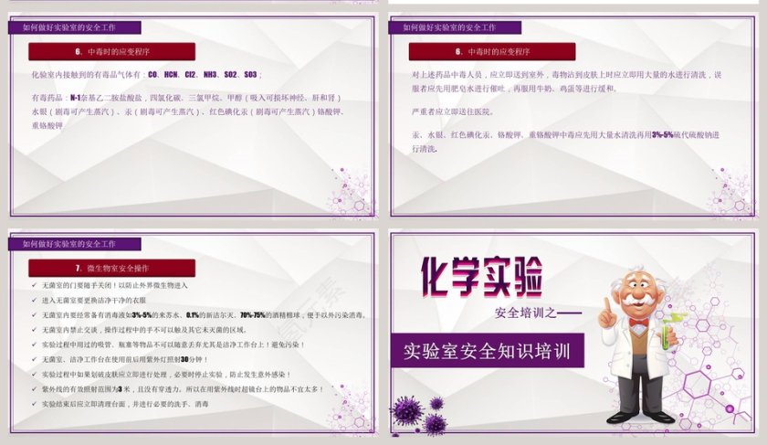 化学实验实验室安全知识培训PPT模板第11张
