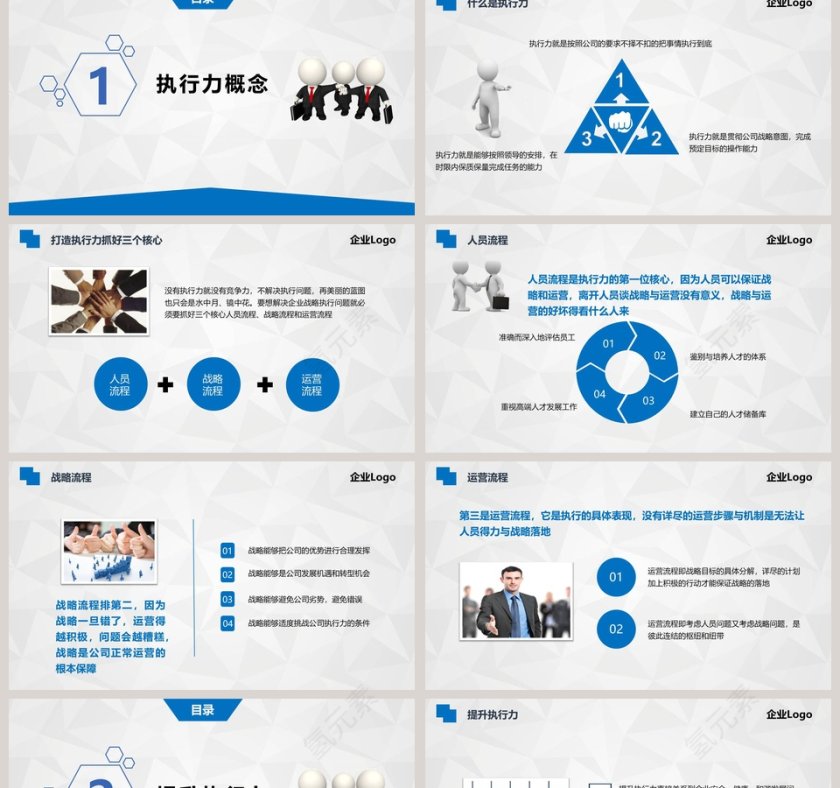 企业管理培训执行力ppt模板第2张