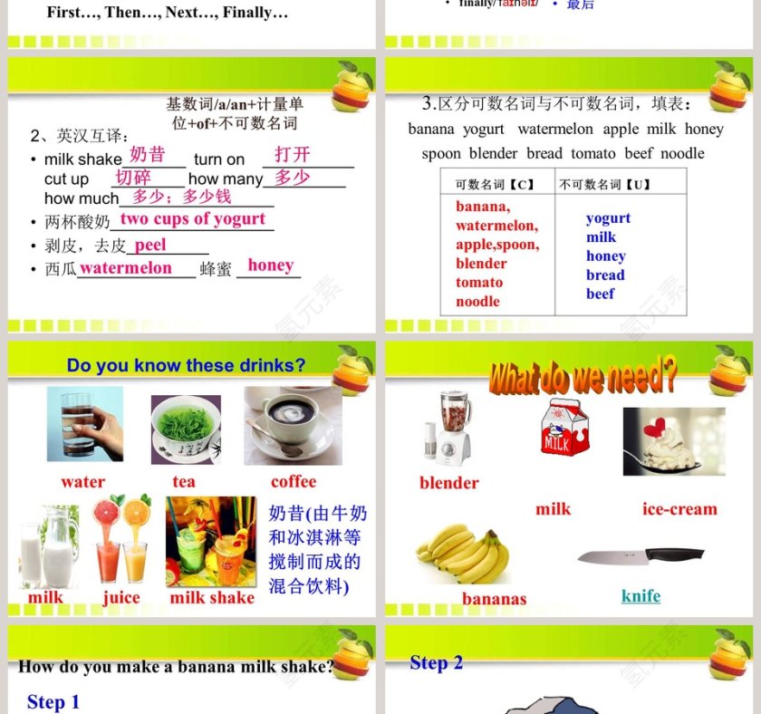 Section A 1a2b-Unit 8教育培训PPT模板第2张