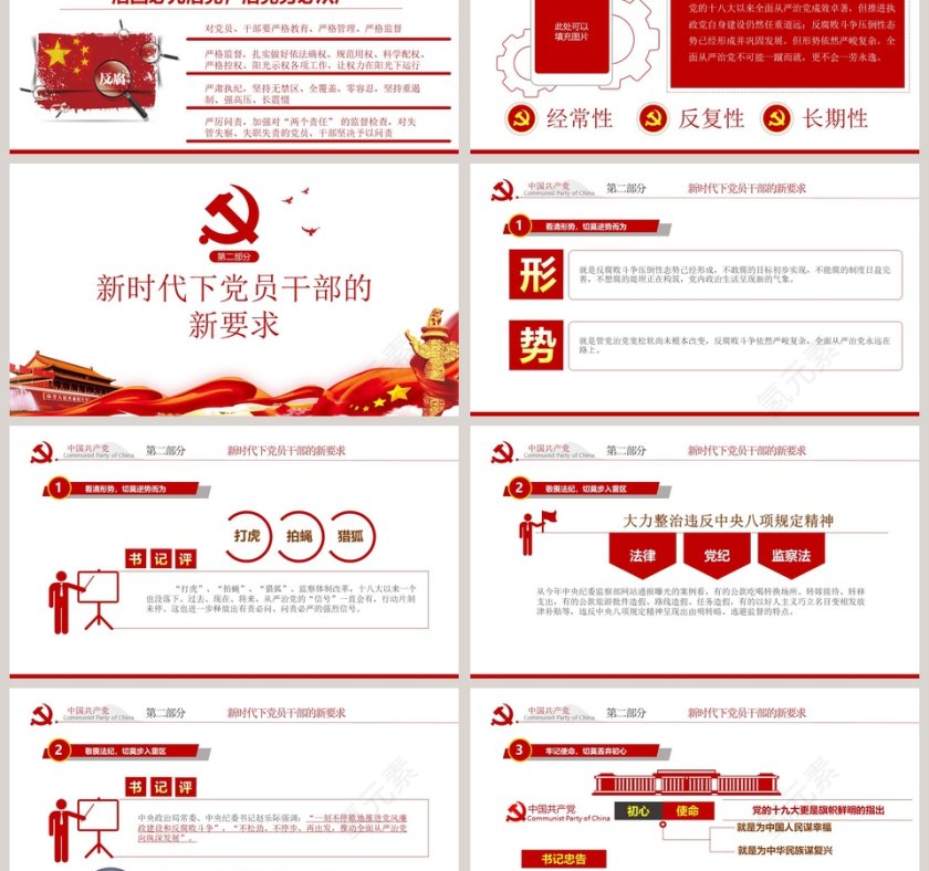 以保持永远在路上的清醒和执着推动全面从严治党向纵深发展反腐倡廉党风廉政专题微党课PPT第3张