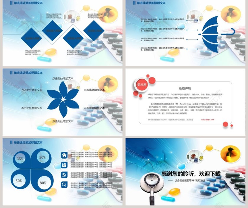 医疗护理医学医药报告PPT模板第5张