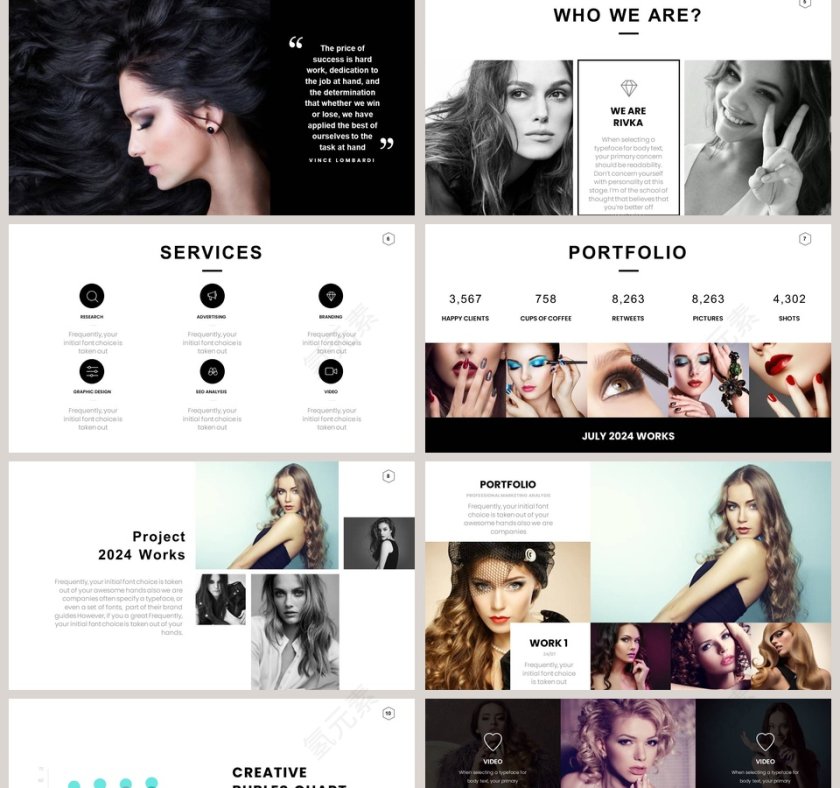 服装品牌营销PPT模板第2张