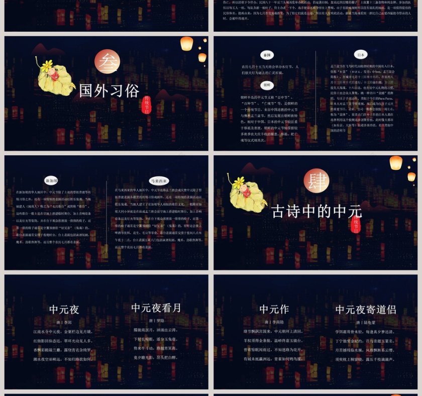 中元节节日ppt第4张