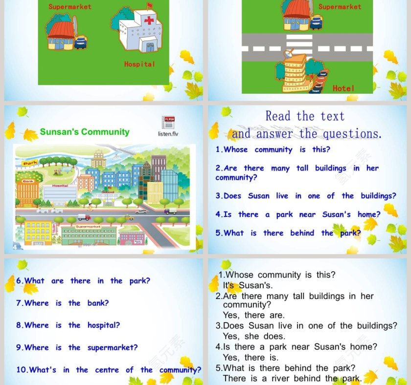 There is a park near my home教学ppt课件第3张