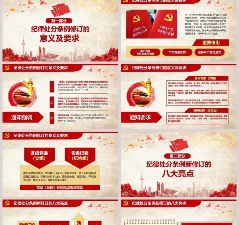 简约新修订中国共产党纪律处分条例PPT第2张