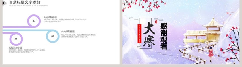 白色简约二十四节气大寒传统节气PPT第5张