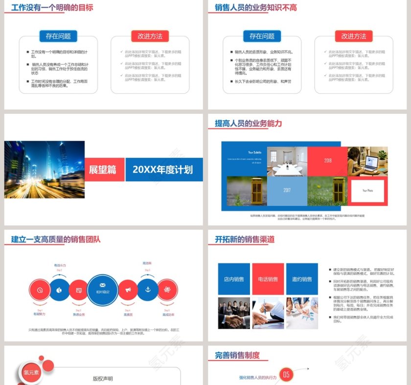 2019年终总结/新年计划/工作汇报ppt第5张