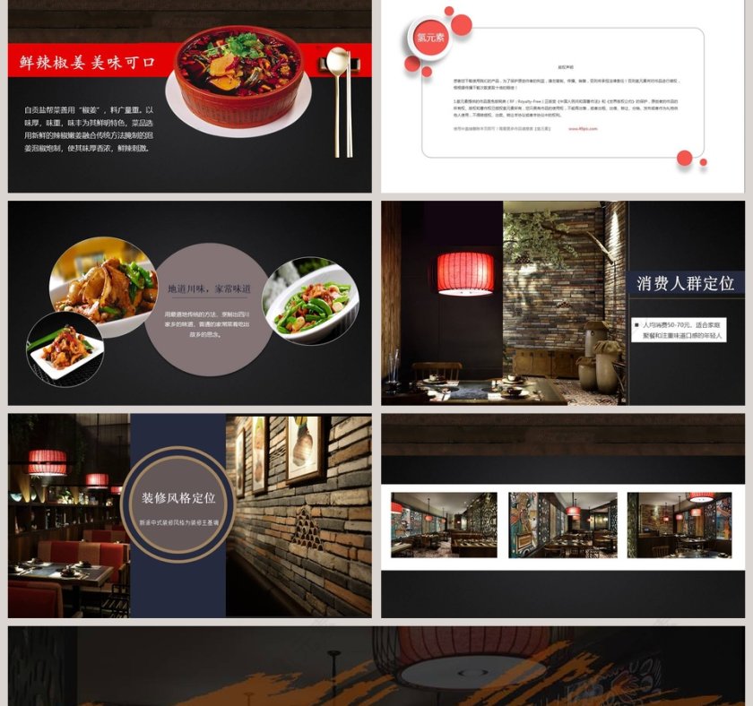 美食餐厅模板餐饮产品介绍ppt第2张