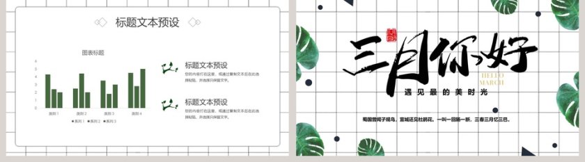 遇见你美好时光三月你好PPT第5张