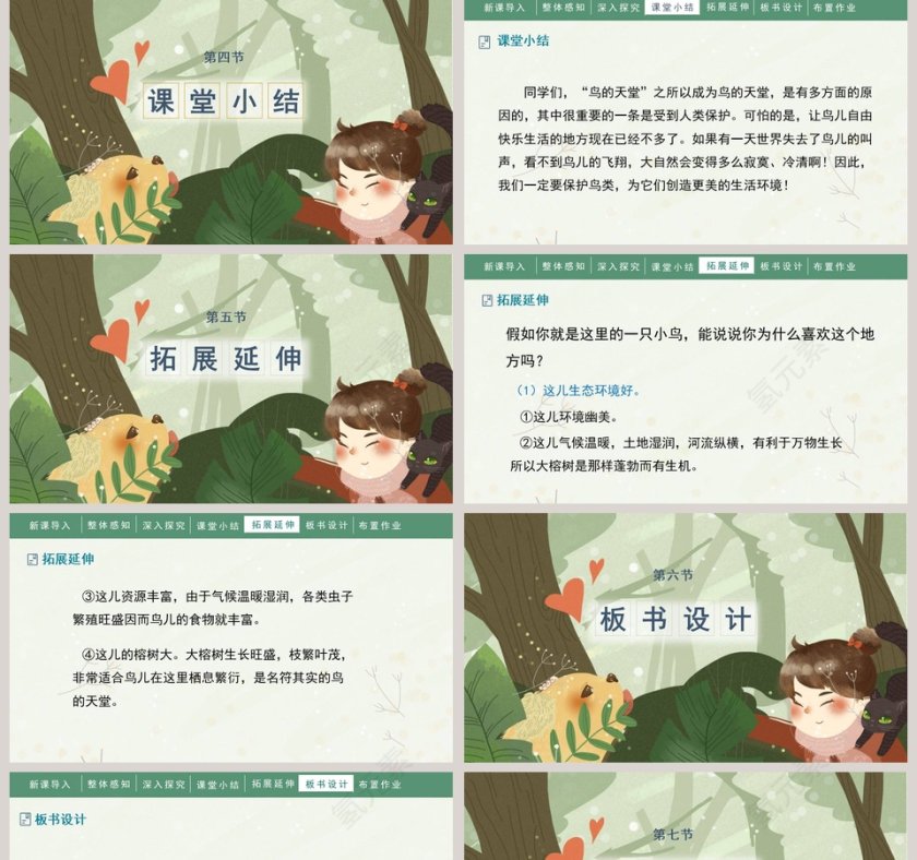 课文解析人教部编版小学语文四年级上册鸟的天堂语文课件PPT第5张