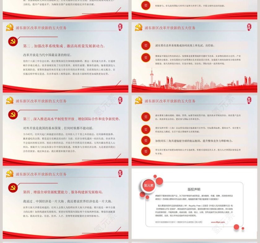 总书记在浦东开发开发30周年庆祝大会上的讲话学习解读PPT模板第4张