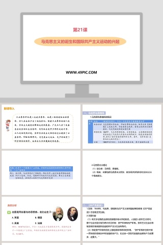 马克思主义的诞生和国际共产主义运动的兴起-第教学ppt课件