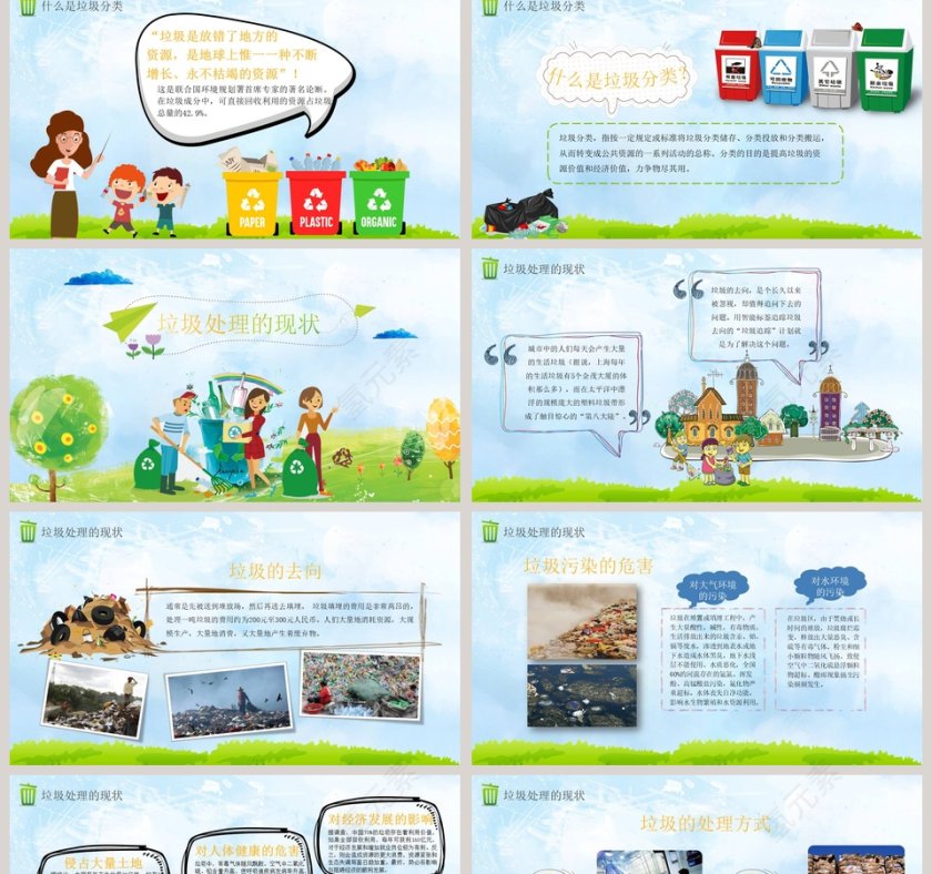 垃圾分类从我做起PPT第2张
