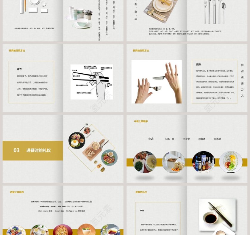 中西方餐桌礼仪商务礼仪PPT第3张