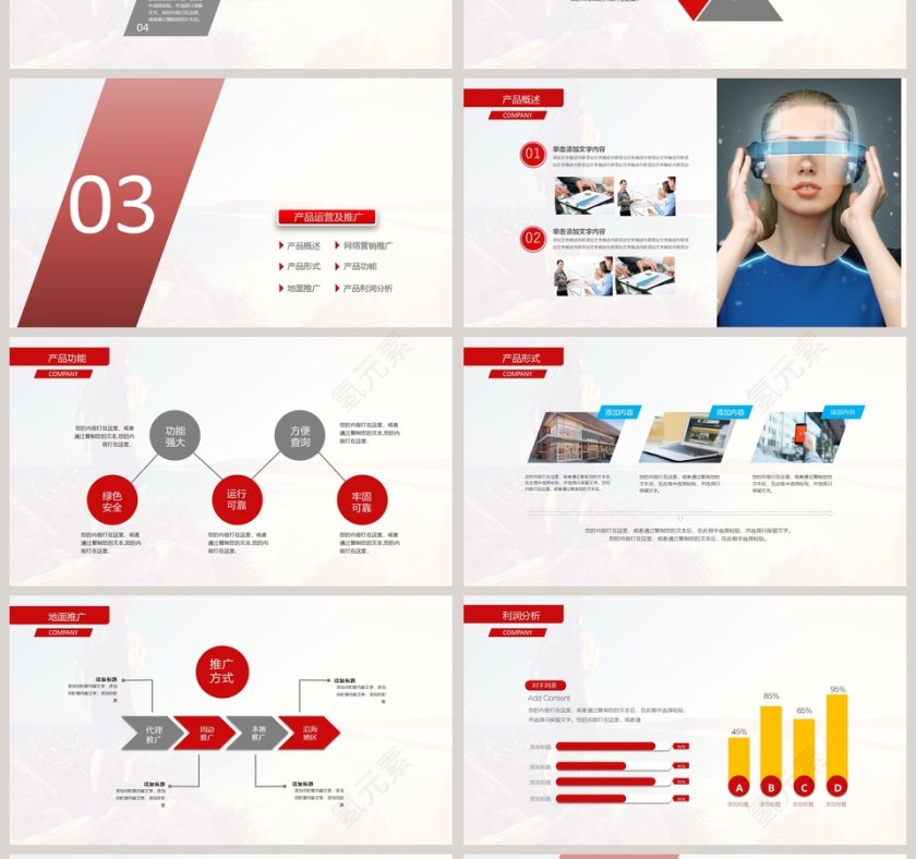 2019红色招商加盟计划书PPT 模板第4张