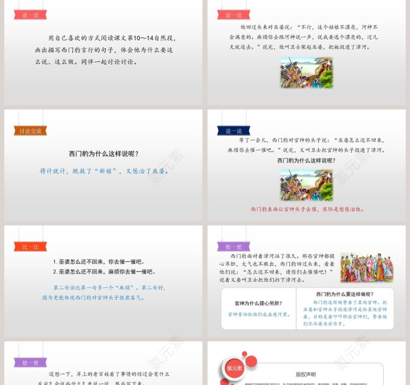 西门豹治邺语文教学PPT课件第2张