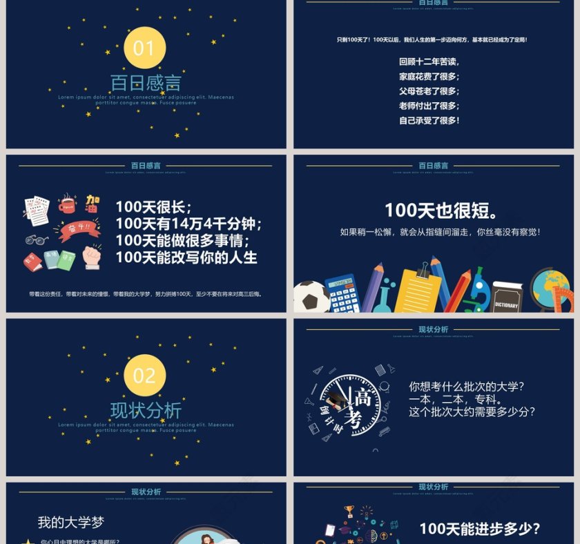 备战高考高考冲刺PPT第2张