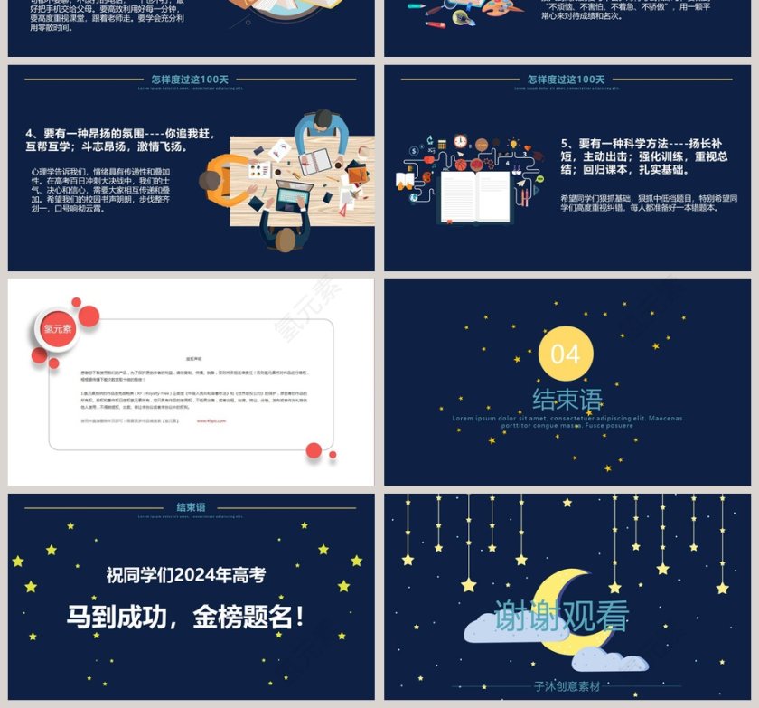 备战高考高考冲刺PPT第4张