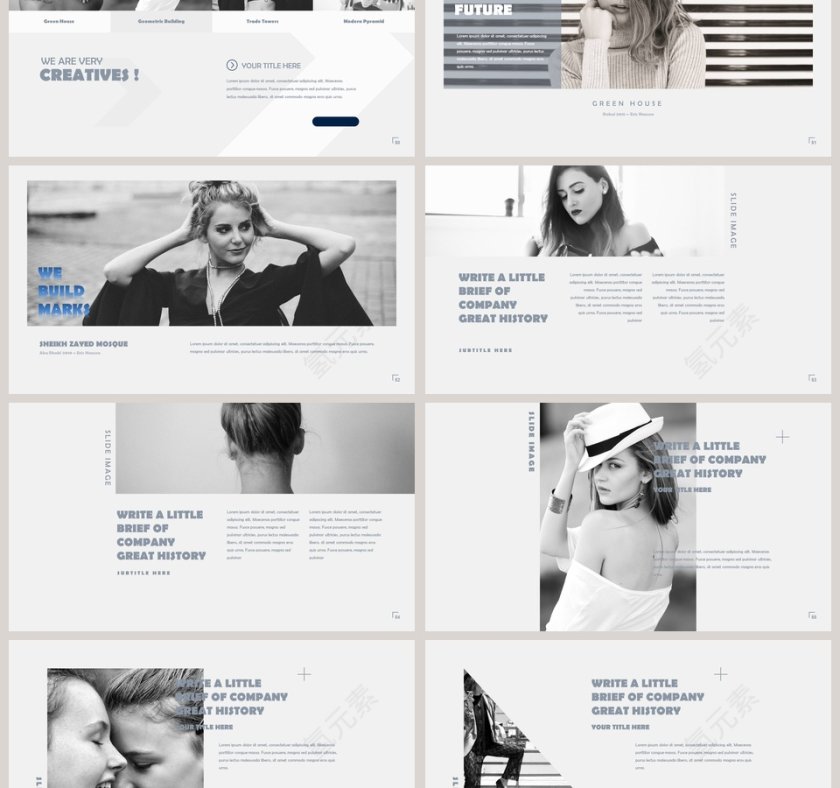 欧美时尚工作总结汇报竞聘述职ppt模板干部转正PPT第9张