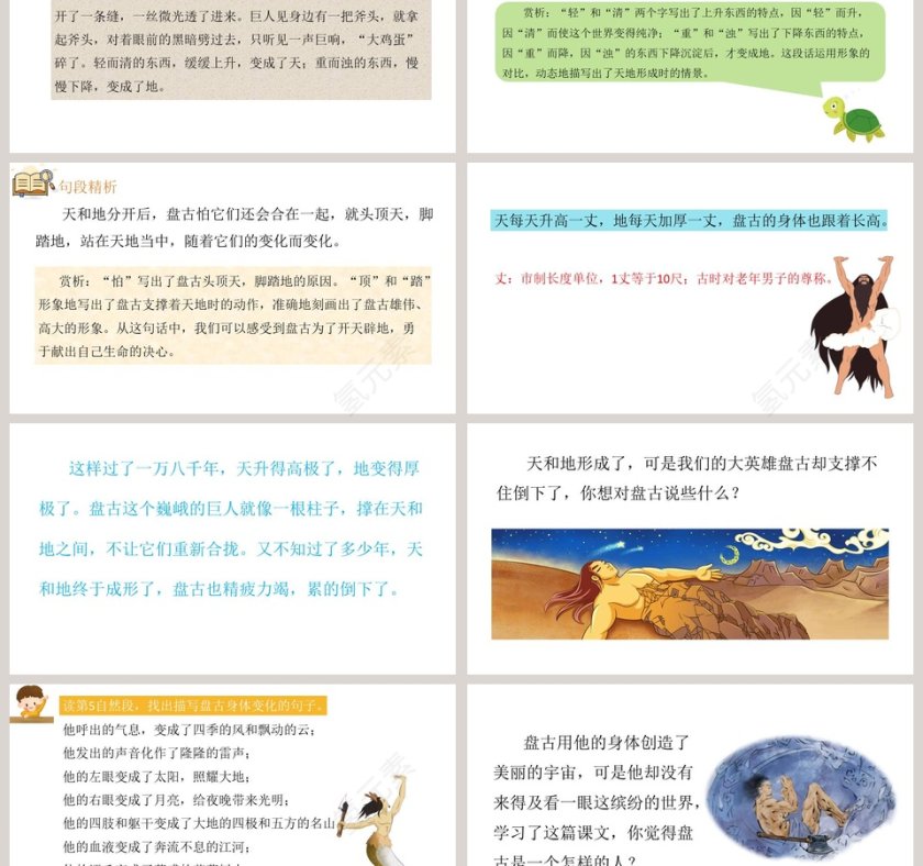 课文解析盘古开天地语文课件PPT第3张
